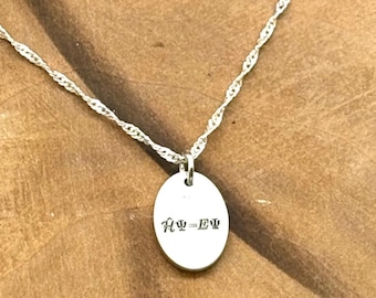 Schrödinger's equation silver necklace for women in STEM, Graduation necklace, Physics Teacher, Physics Tutor, thank you well done