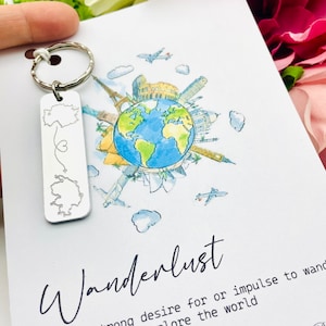 Long distanced gift, BFF gift, Emigrating gift, Long distanced friendship, Travel gift, Deployment gift, long distance, couple key ring