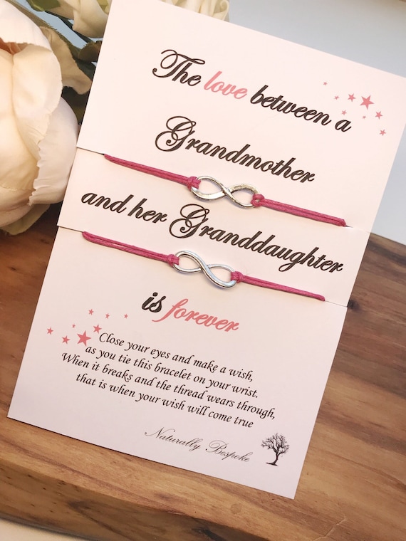 Braccialetto per nipotina, regalo dalla nonna, gioielli per nipotina, regalo di compleanno, braccialetto per nipotina dalla nonna - Italia