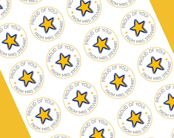 BULK DISCOUNT Proud of you stickers, well done student, education stickers, motivation stickers, merit stickers, teacher stickers, stickers