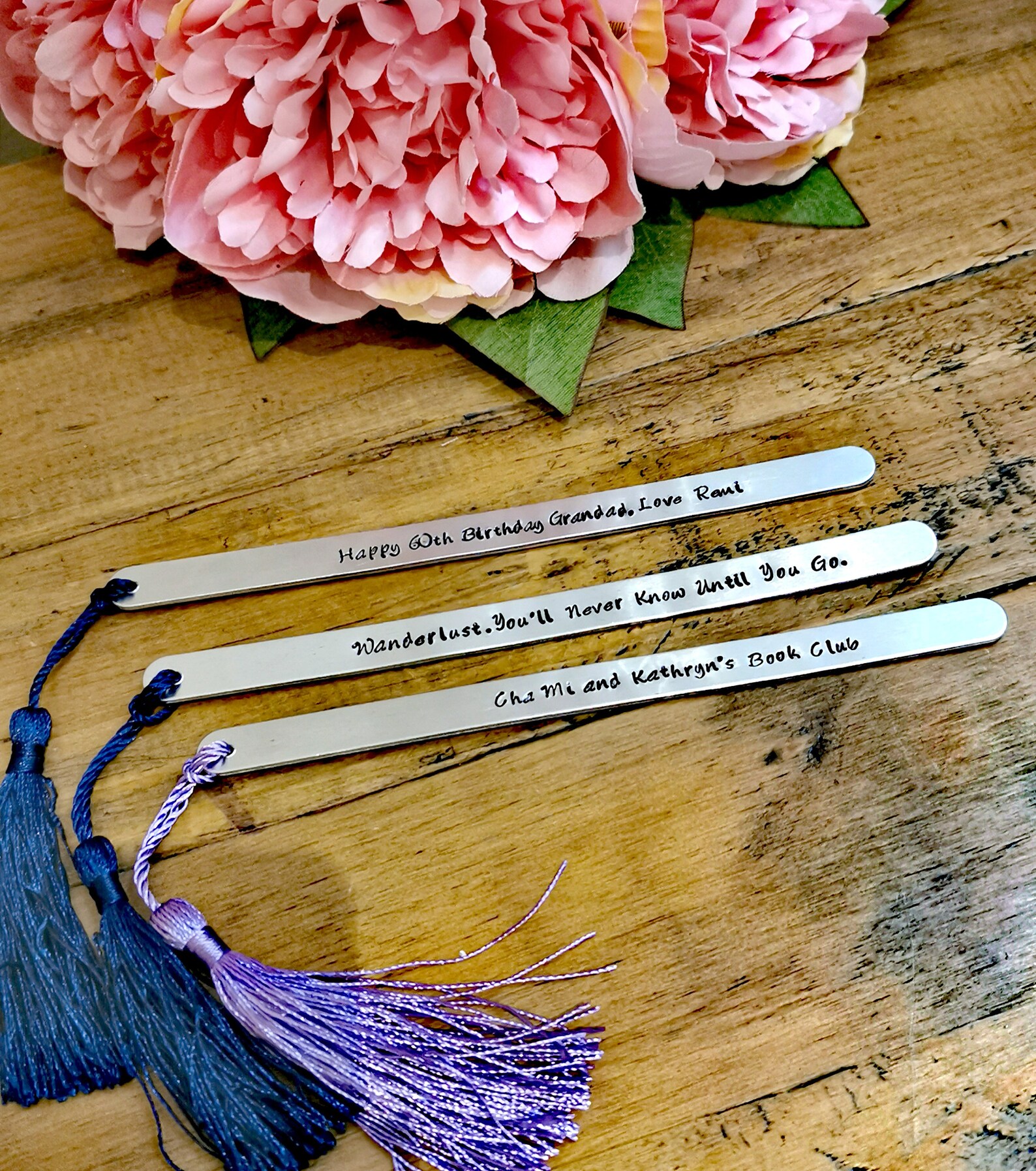 Personalised Bookmark Birthday Gift for Dad Valentines Gift Etsy UK