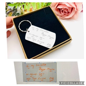 Intoetsen kindertekening, handschriftsleutelhanger, handschrift, sleutelhanger, tekening, krabbel, kindertekening cadeau, cadeau voor papa, papa sleutelhanger