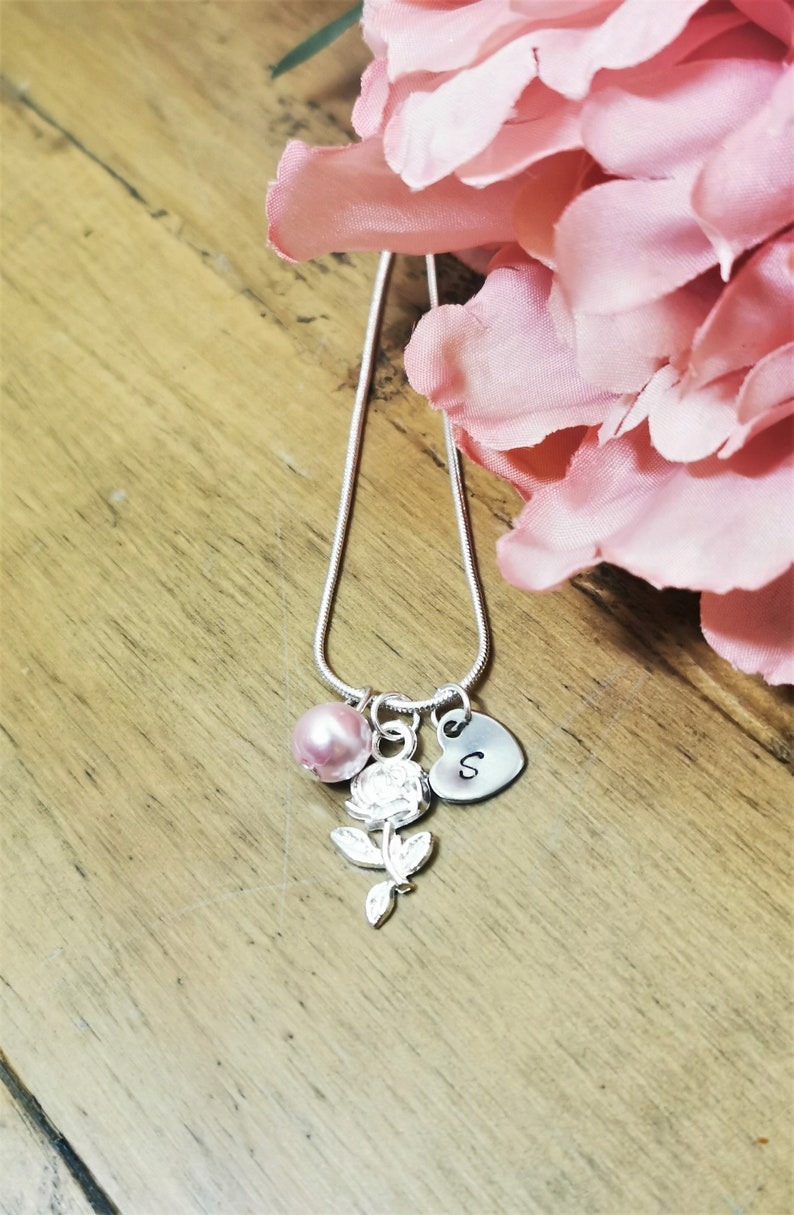 Gift for Daughter Daughter Flower girl necklace Flower girl Etsy