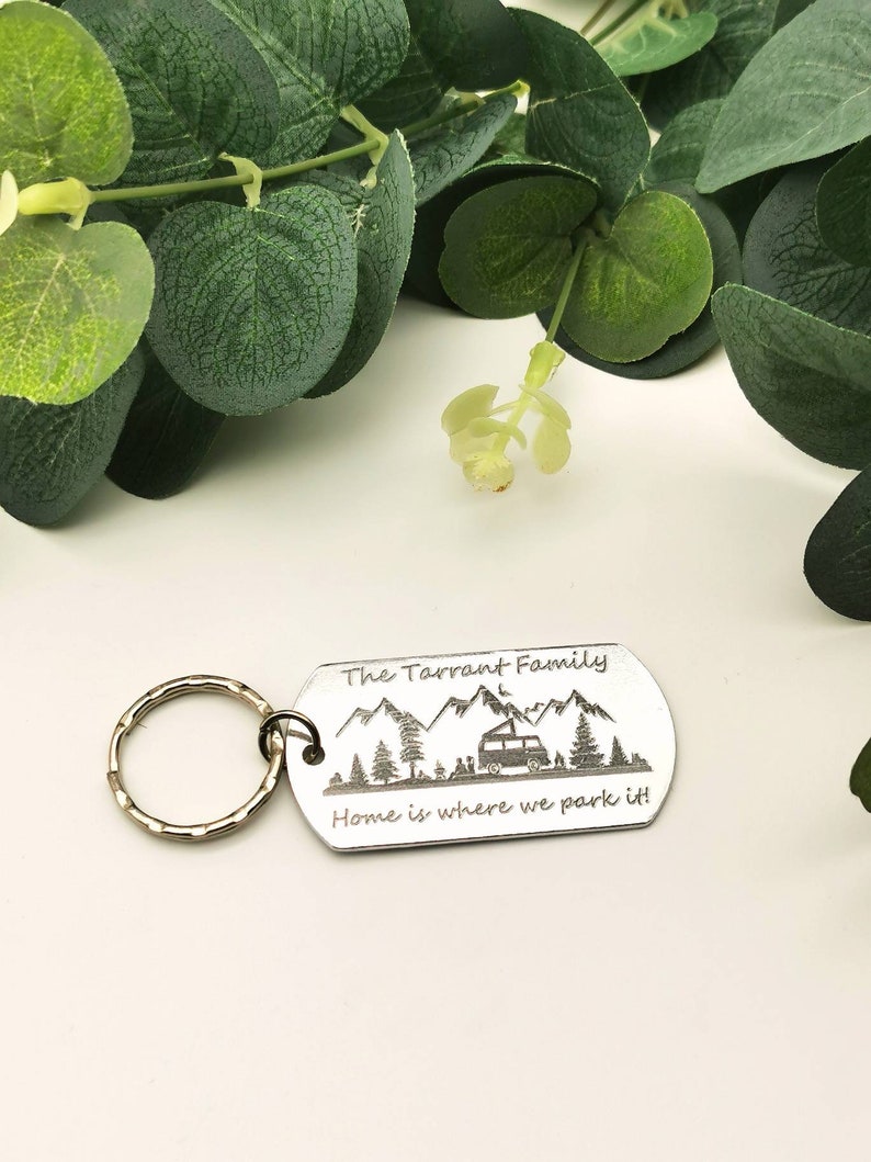 Personalised Caravan Camping keyring K0022 Gift Camper Personalised Caravan Camping keyring K0022 Gift Camper