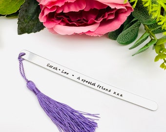 handstamped Bookmark, Mother's day personalised bookmark gift for Grandma gift, Book lover gift, Granny, Mummy's book, Mothers day gift