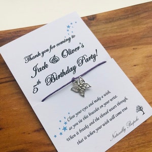 Butterfly wish bracelet, Wish bracelets, Make a wish, Hope wish bracelet, Butterfly bracelet, Butterfly wish jewellery, Party bag fillers
