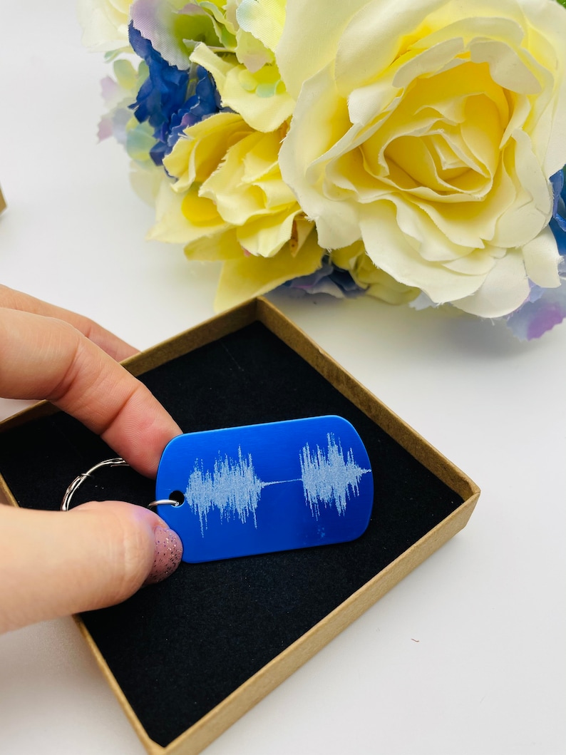 Sound Wave QR Code Personalised Sound Wave Keychain Lyrics Etsy