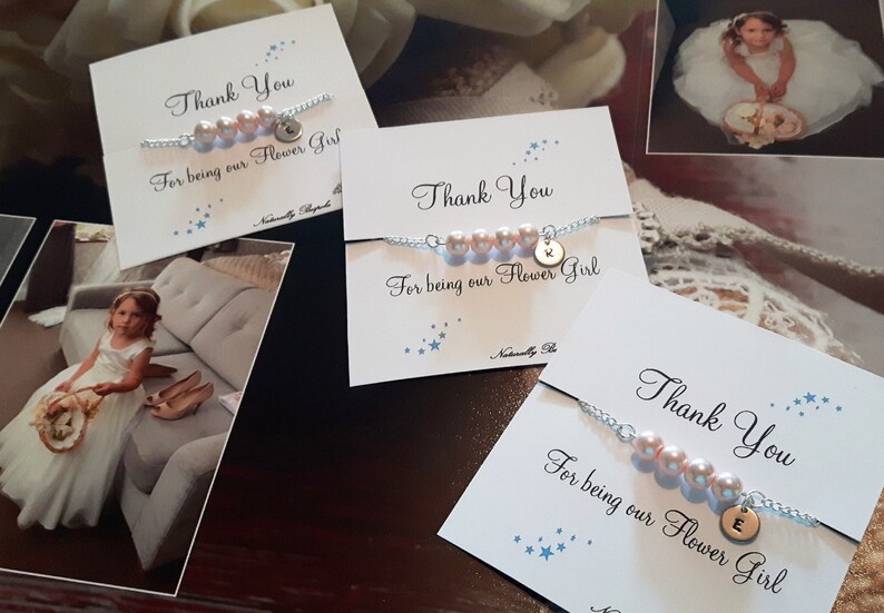 Flower Girl Bracelet Thank You for Being My Flower Girl Etsy UK