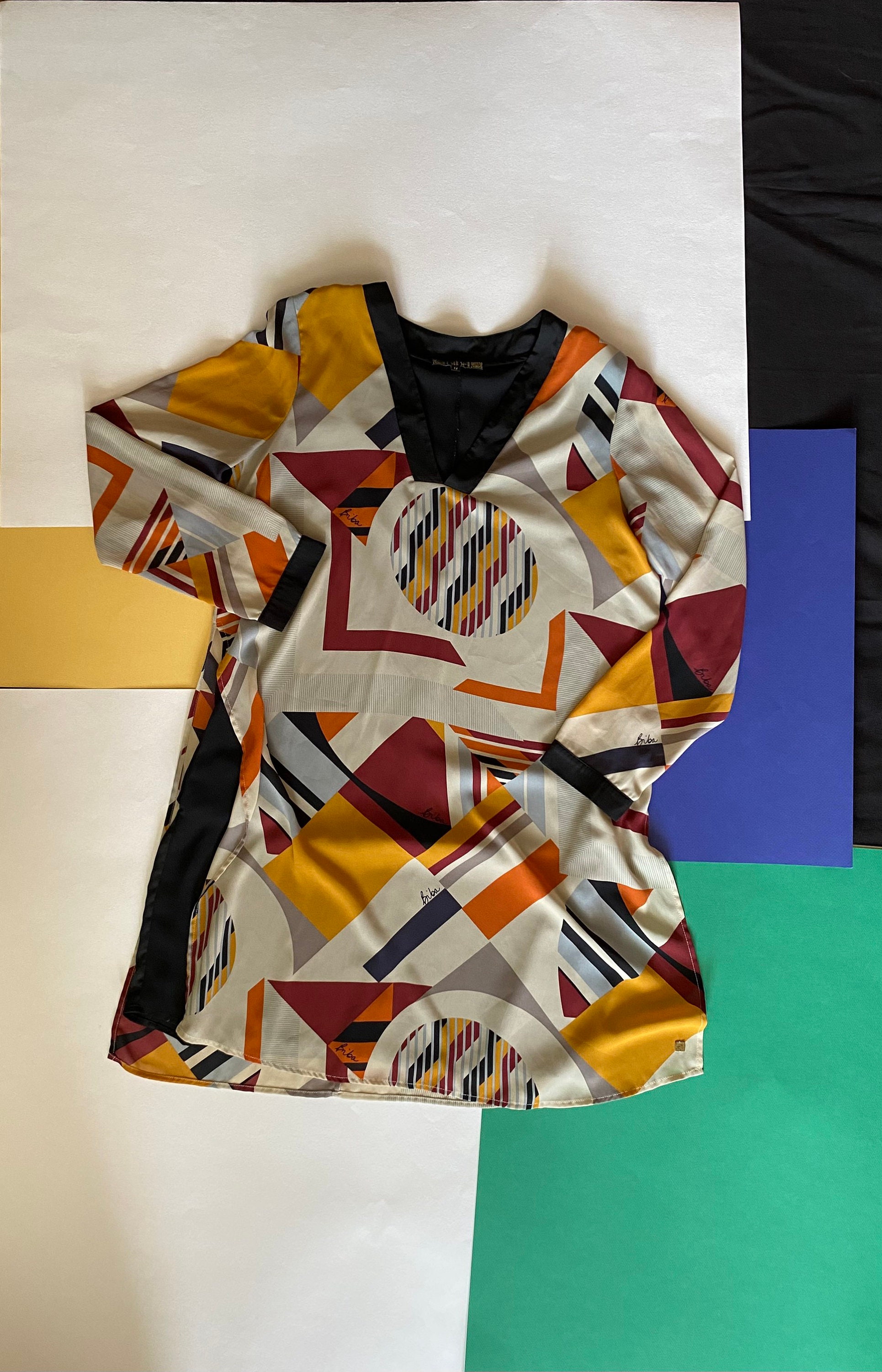 Original Biba Dress Art Deco Tunic Designer Flapper Style Etsy