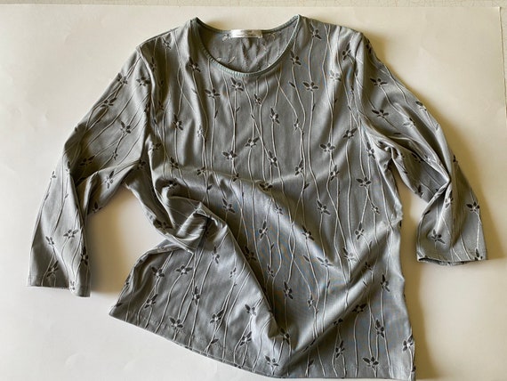 Hot Metal Top 90s Silver Metallics Vintage Sparkl… - image 1