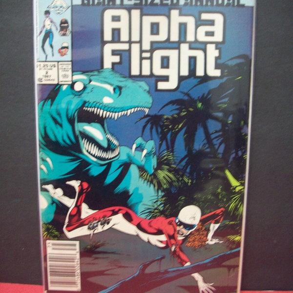 Alpha Flight Annual #2  Canadian Super Heroes Vindicator On Cover VG-VF Condition  Vintage Comic Book 1993 Marvel Comics