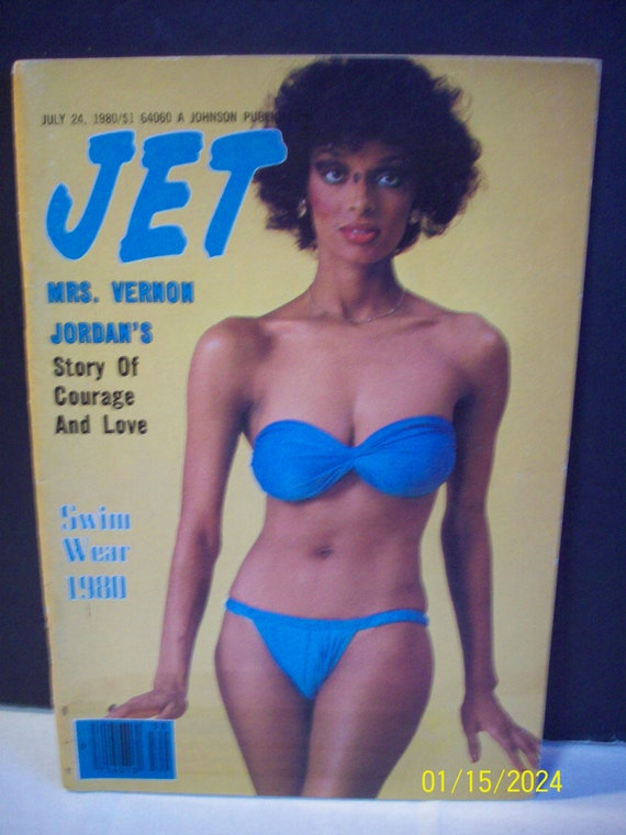 Swimsuit Model 1980s Swimwear Jet Magazine July 24 1980 Vintage African American Magazine Arts crafts Black History Project Etsy Denmark