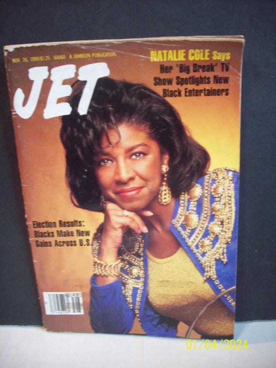 Natalie Cole TV Show Jet Magazine Nov 26,1990 Vintage African