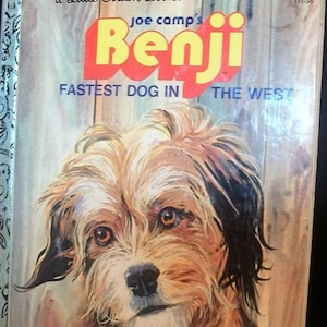 Benji Fastest Dog In The West  1978 Joe Camp&quot;sVintage Little Golden Book #111-36 89 Cent Cover Price