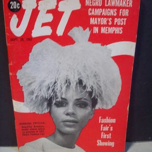 Ebony Fashion First Showing Jet Magazine  Sept 28,1967 Vintage African American Pocket Size Magazine Arts/Crafts Black History