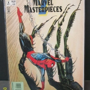 スパイダーマン カバーアート 1994 マーベル マスターピース #1 マーベル マスターピース II トレーディングカード VF-NM 未読 ヴィンテージ マーベル コミックブック