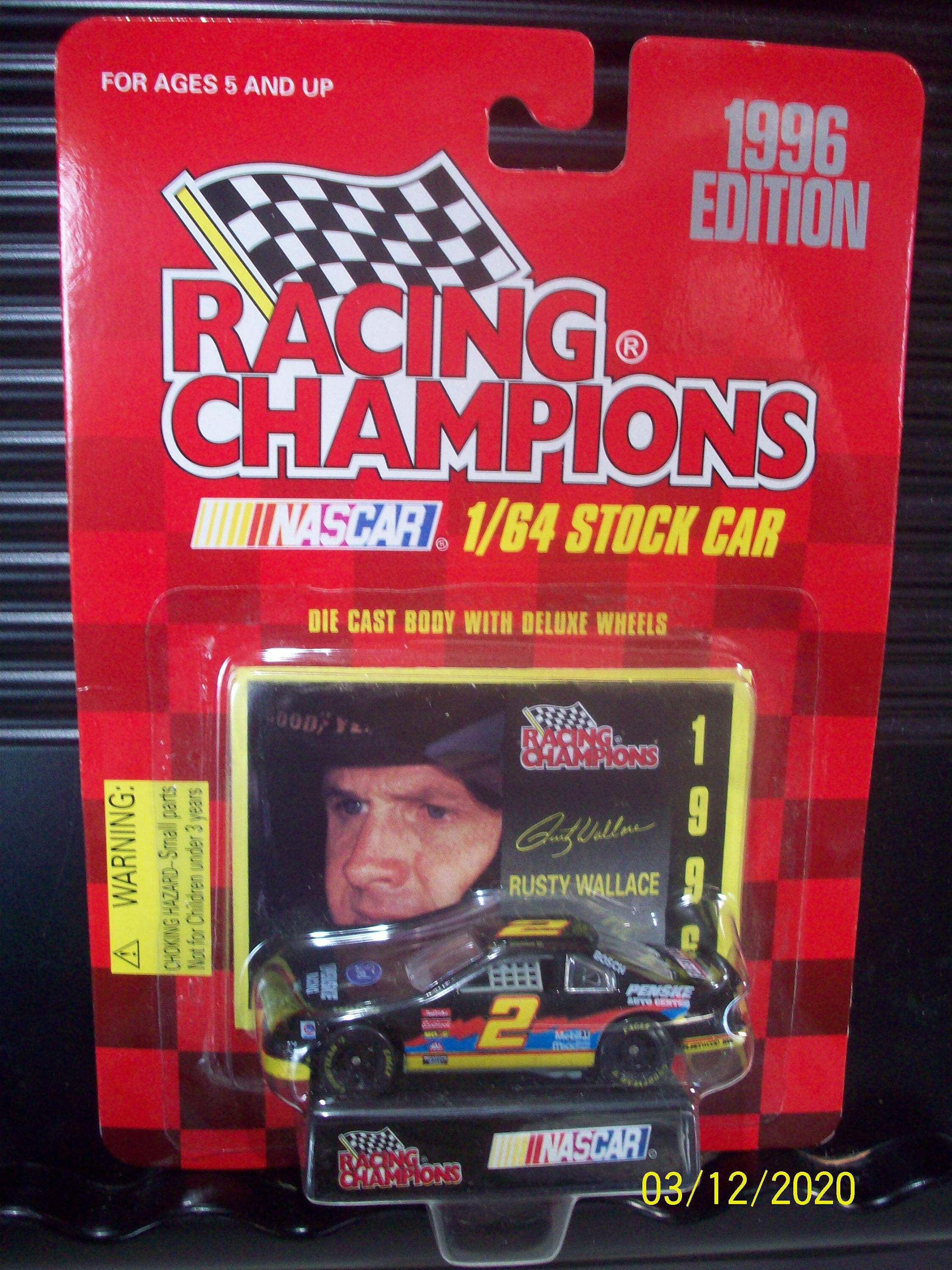 Rusty Wallace NASCAR 2 Black Penske Racing Ford 1996 Racing - Etsy
