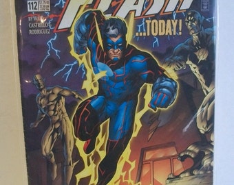 Flash #112 (2nd Series) Future Flash, Johnny Quick's Funeral VF-NM Unread Vintage DC Comic Book 1995  Great Gift Idea For Comic Fan