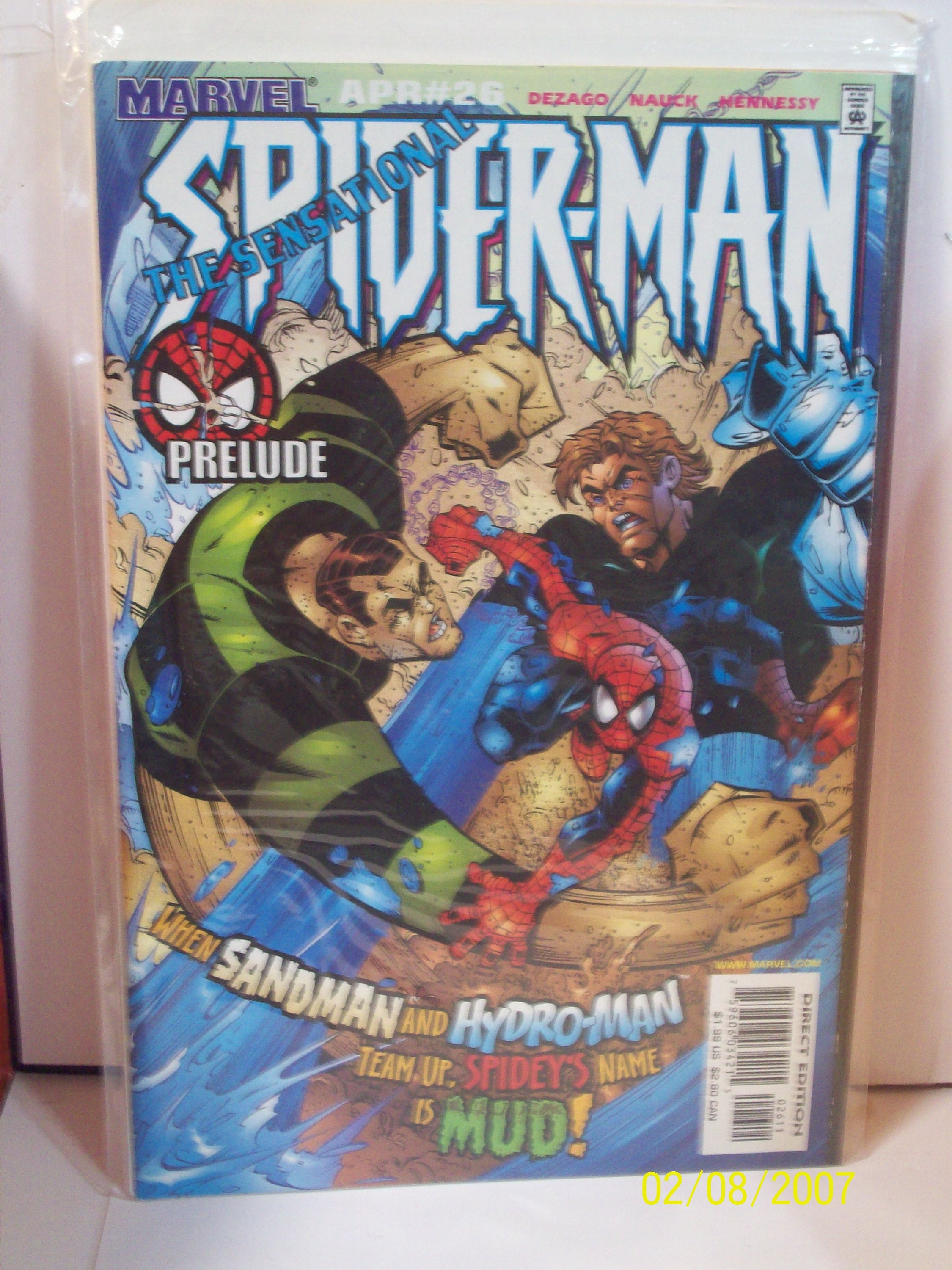 Sensational Spider-man 26 Spidey Vs Sandman and Hydroman - Etsy Australia
