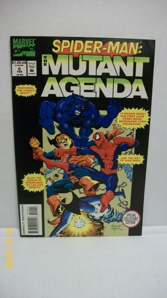 Spider-man Mutant Agenda #0 – Vintage Marvel Comic, X-men Beast