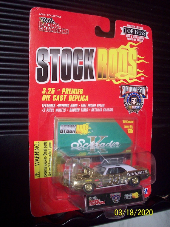 NASCAR Stock Rods Gold #135 Ken Schrader#33 Gold and White 69