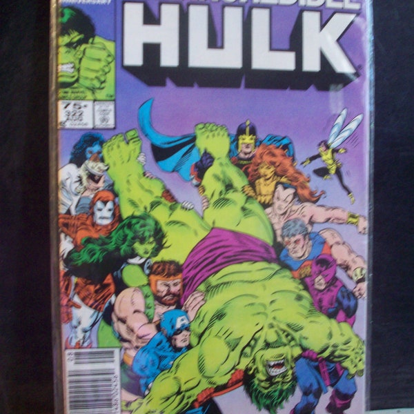 Incredible Hulk #322  Hulk vs The Avengers  & West Coast Avengers VG-VF Cond Vintage Comic Book  1985 Marvel Comics