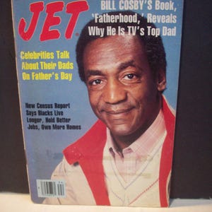 Billy Cosby Fatherhood  Jet Magazine  June 16,1986 Vintage  African American Magazine  Arts/Crafts  Black History Project