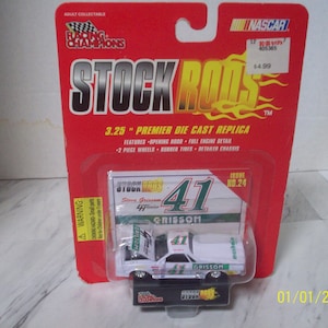 Steve Grissom Nascar Stock Rods No 24 White Vintage Truck # 41 Nassar 50th Ann Series 1998 Racing Champsänger Neu auf der Karte Tolle Geschenkidee