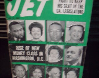 New Money Class in Washington DC Jet Magazine Jan 27,1966 Vintage African American Pocket Size Magazine Arts/Crafts Black History Project