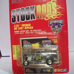 Bill Elliott #94 Nascar Stock Rods #30S Silber 32 Ford Highboy Nascar 50Th Jubiläumsserie 1998 Rennsport Meister Neu auf der Karte Tolles Geschenk