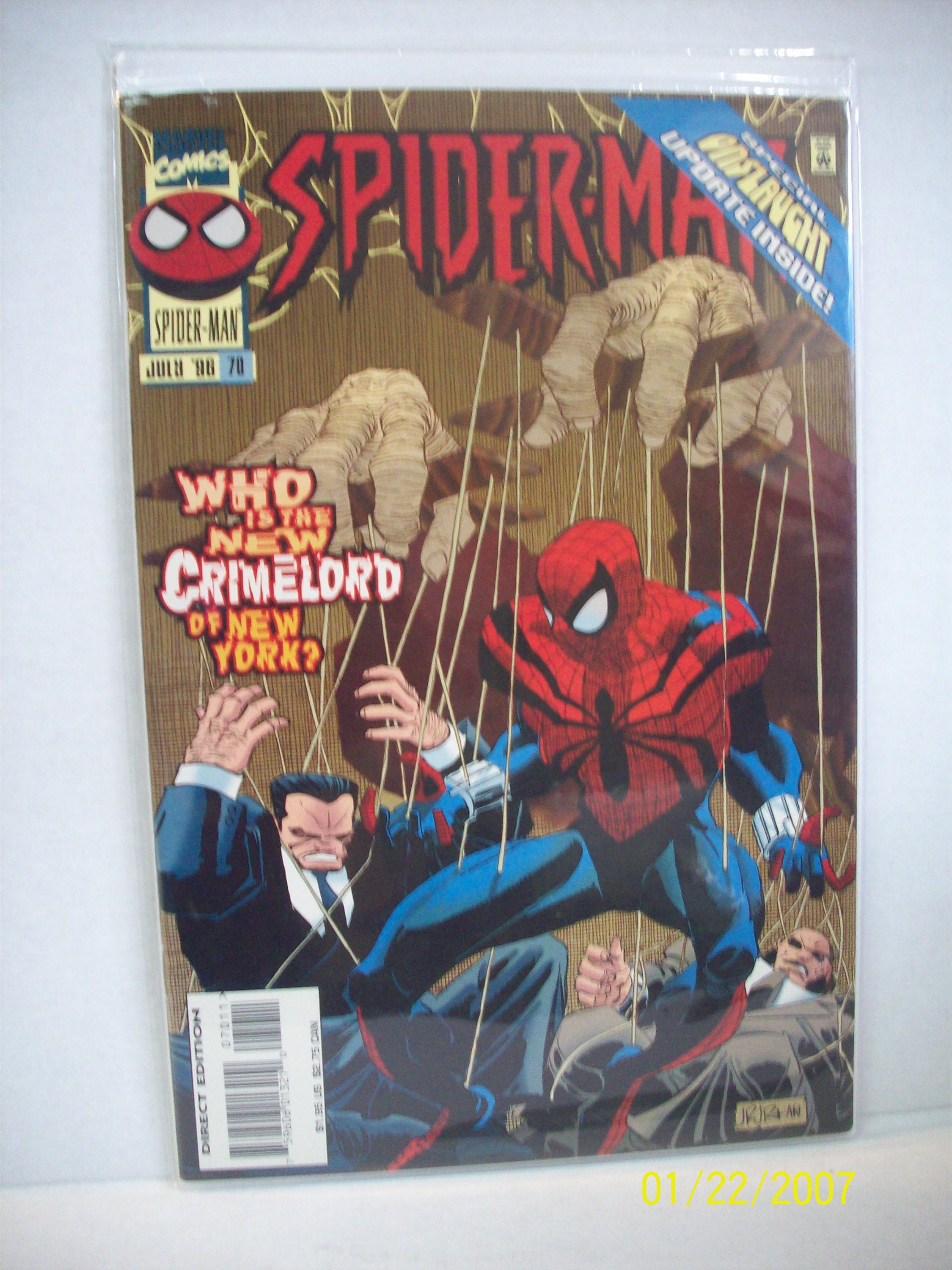 Ligero Monetario elemento Spider-Man 70 New Crime Boss Onslaught Update VF-NM Unread - Etsy España