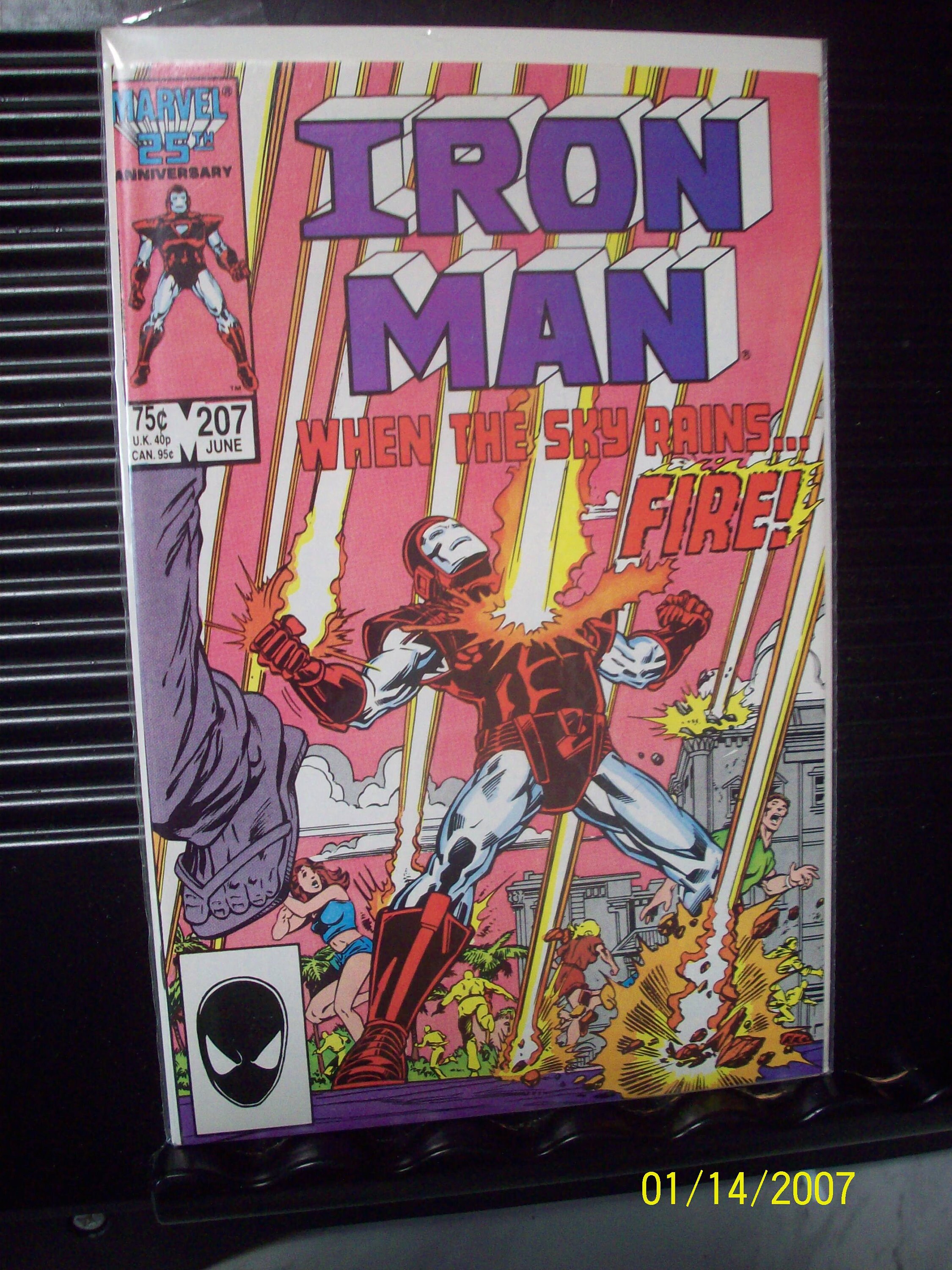 Iron Man 7 When The Sky Rains Fire Vf Nm Cond 1986 Marvel Etsy