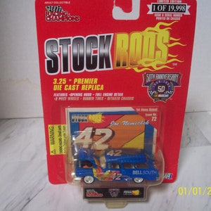 Joe Nemechek Nascar Stock Rods No72 Bell South 56 Chevy Nomad #42 Nascar 50th Ann Series 1998 Racing Awards New on Card Super Geschenkidee
