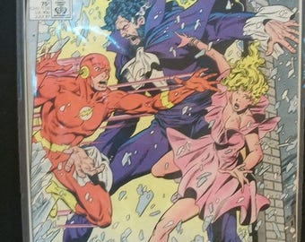 1987 Flash #2 (2nd Series)  Vandal Savage, Wally West Flash On Cover. VF-NM Vintage DC Comic Book 2nd Series