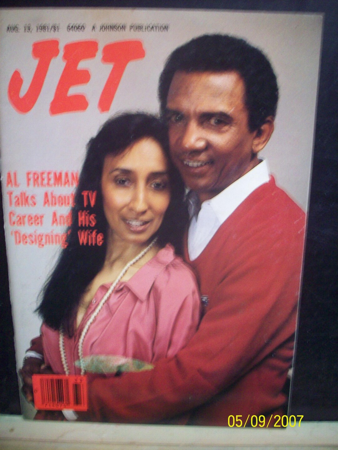 Al Freeman and Wife on Cover Jet Magazine Aug 13,1981 Vintage African ...