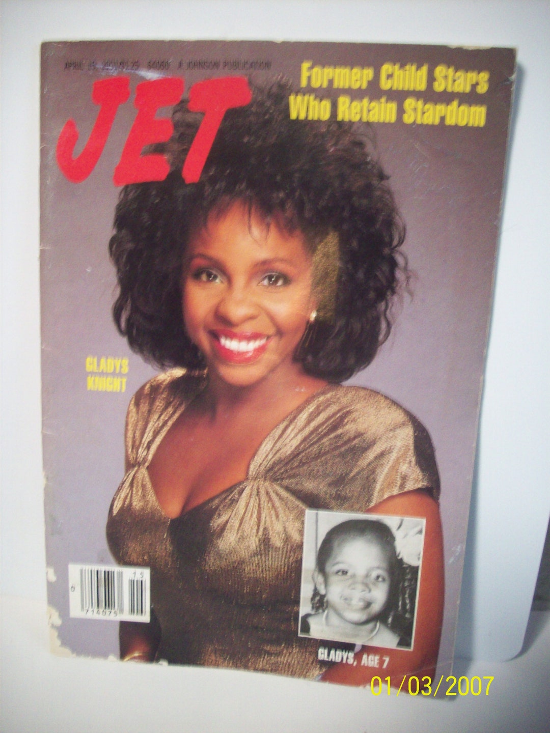 Jet Magazine First Cover Jet Magazine Gladys Knight Former Child Star on Cover April 15. 1991 ...