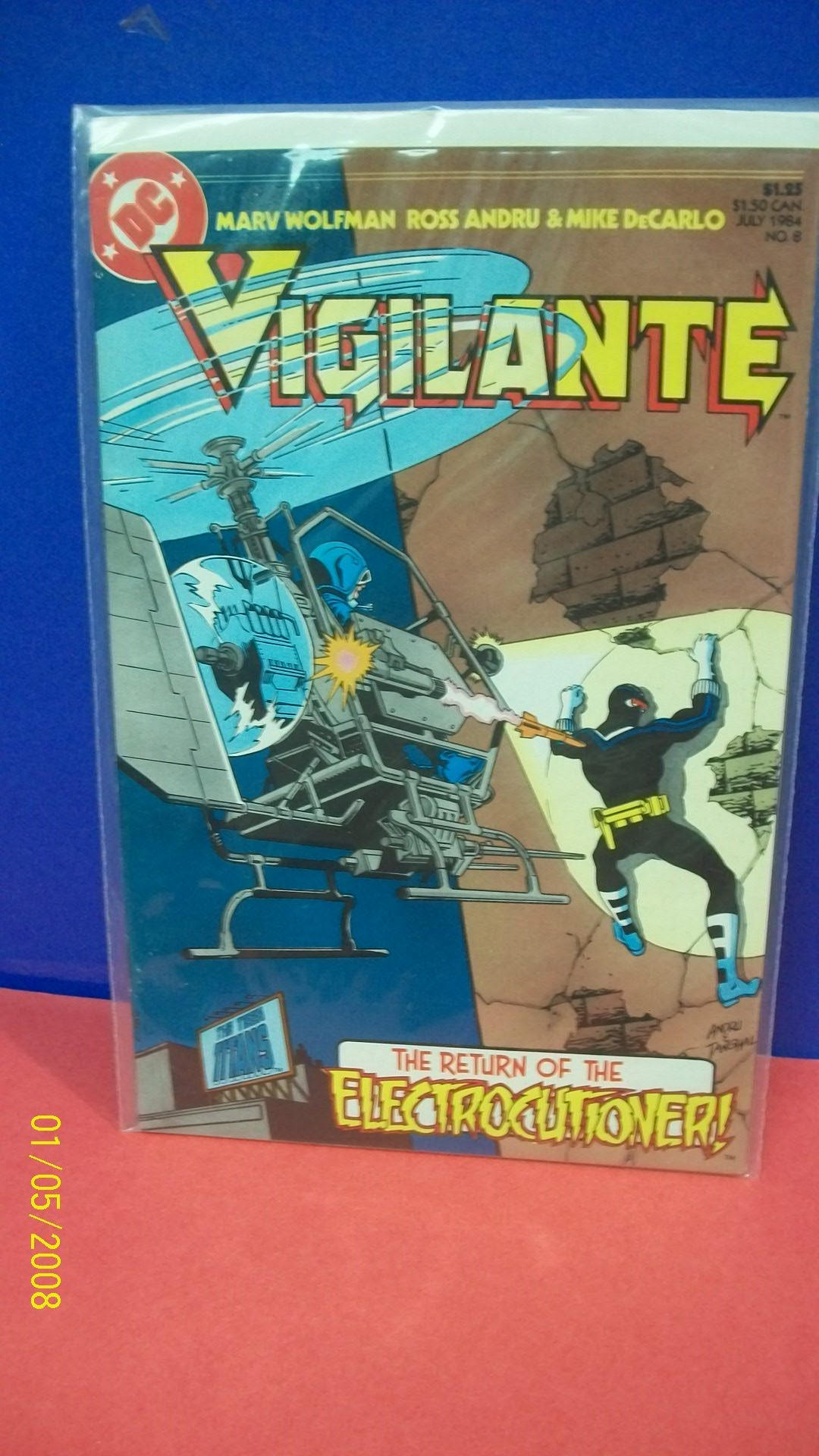 Vigilante #8 Return of the Electrocutioner Marv Wolfman Ross Andru VF ...