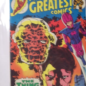 Marvel&#39;s Greatest Comics Starring The Fantastic Four #60 The Thing No More Reprint79 Jack Kirby Art VF Cond Vintage Comic Book 1976