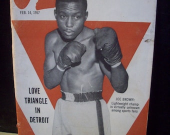 Joe Brown Unknown Boxing Champ Jet Magazine Feb 14,1957 Vintage