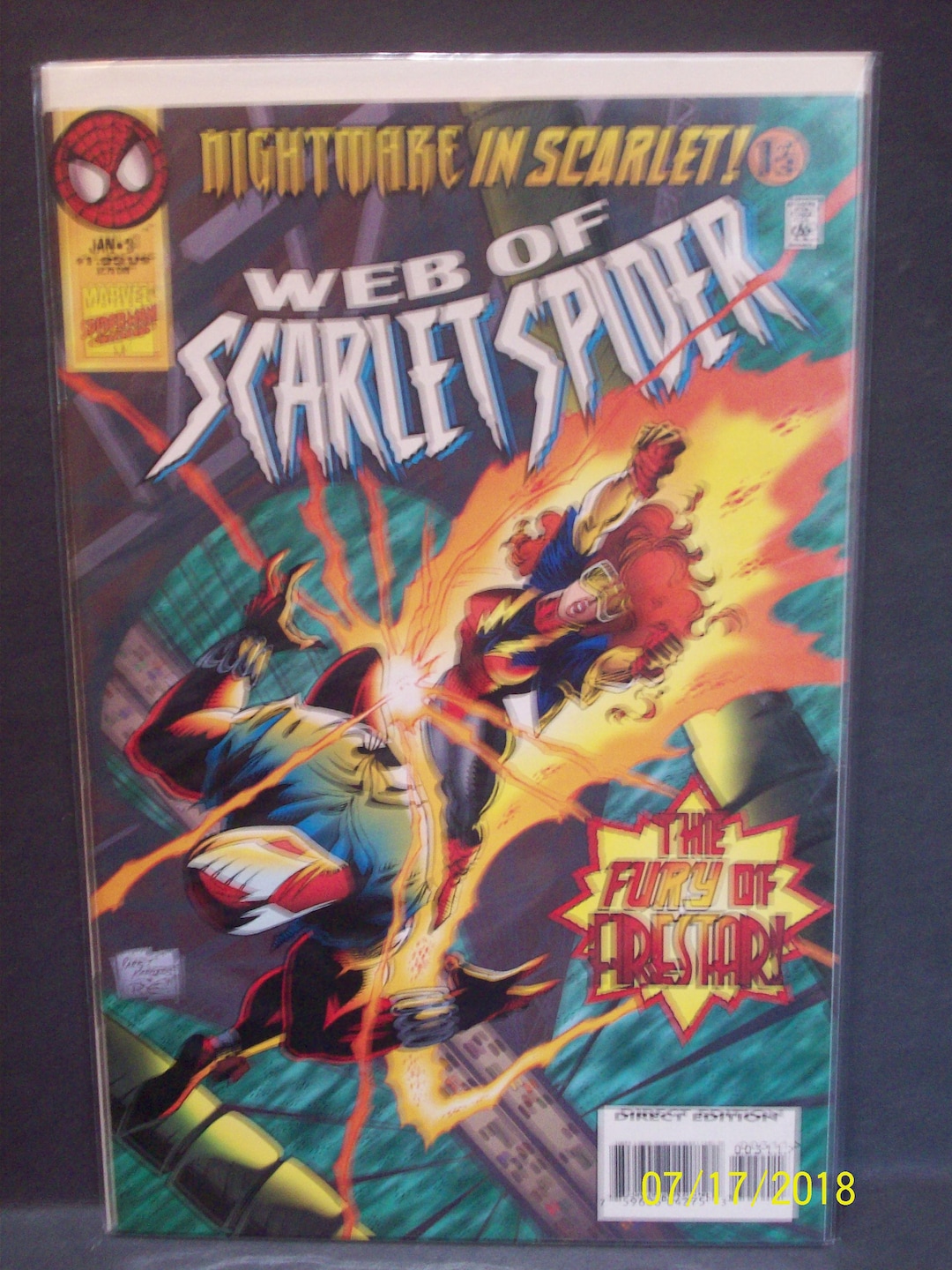 Spider-man Web of Scarlet Spider#3 Fury of Firestar