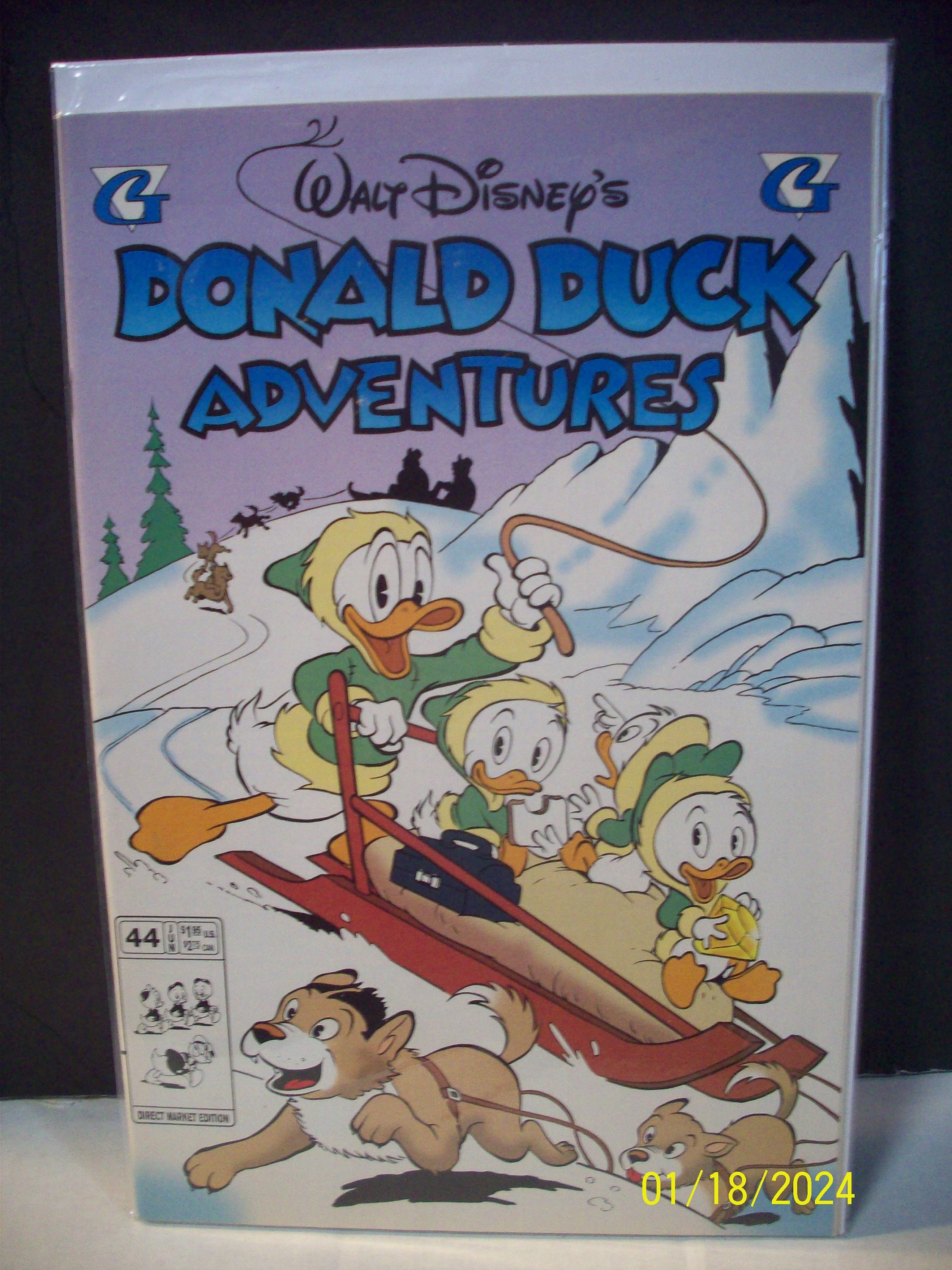 Walt Disney's Donald Duck Adventures #44 Donald on Dog Sled