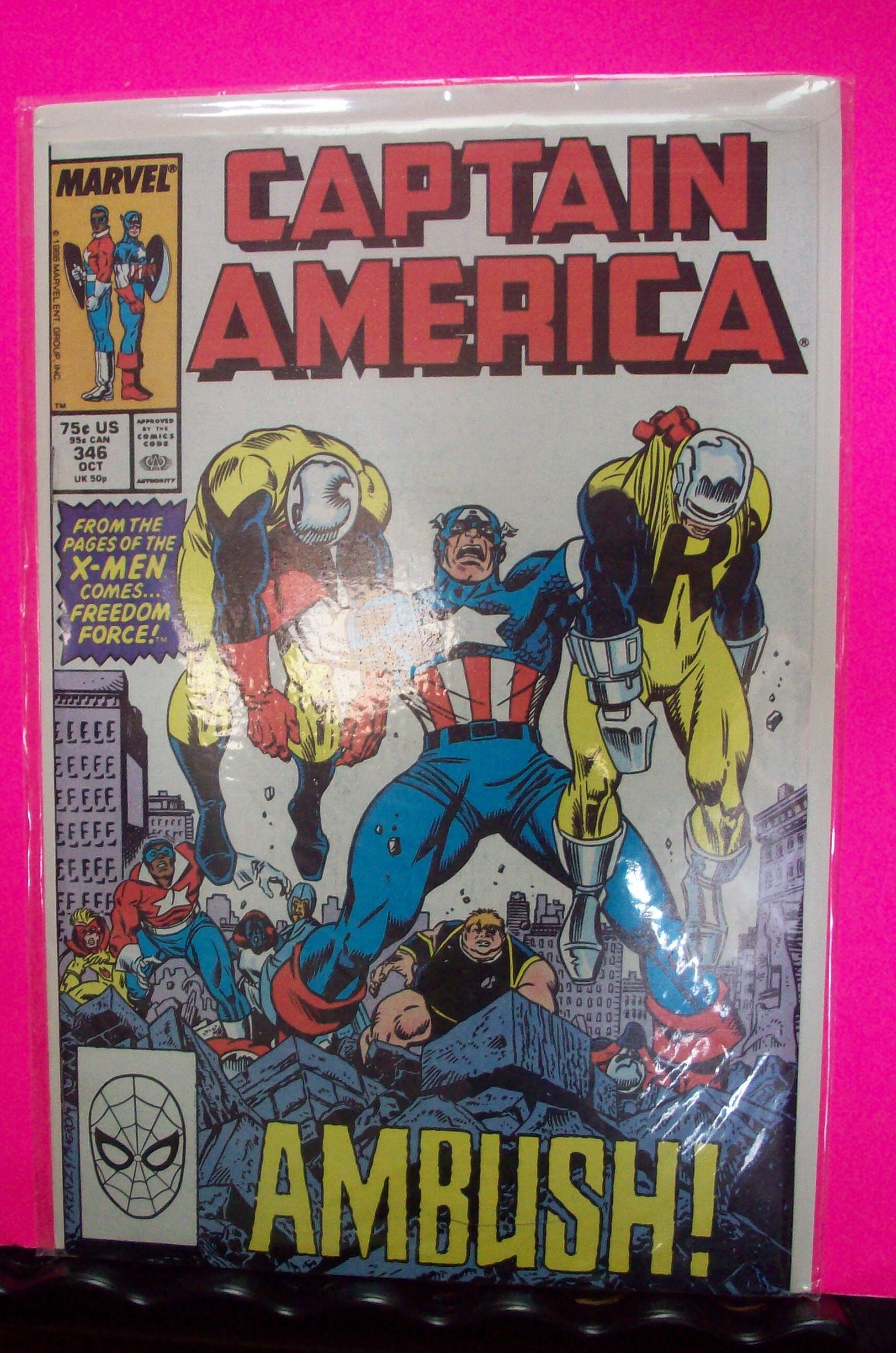 Captain America #346 X-men's Freedom Force VF-NM Unread