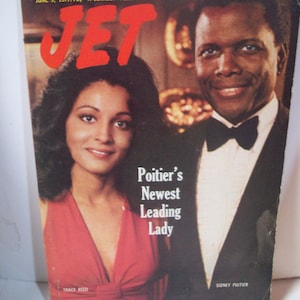 Sidney Poitier And Tracy Reed On Cover Jet Magazine June 9, 1977  Vintage  African American Magazine  Arts/Crafts  Black History Project