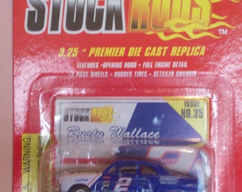 Rusty Wallace NASCAR Stock Rods Series #35 Penske #2  1940's Sedan   1998 Racing Champions New on Card Great Gift Idea