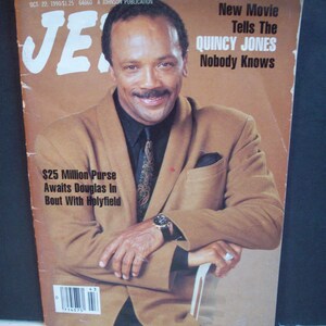 Color Purple  Quincy JonesJet Magazine Oct 22,1990 Vintage African American Magazine Arts/Crafts Black History Project