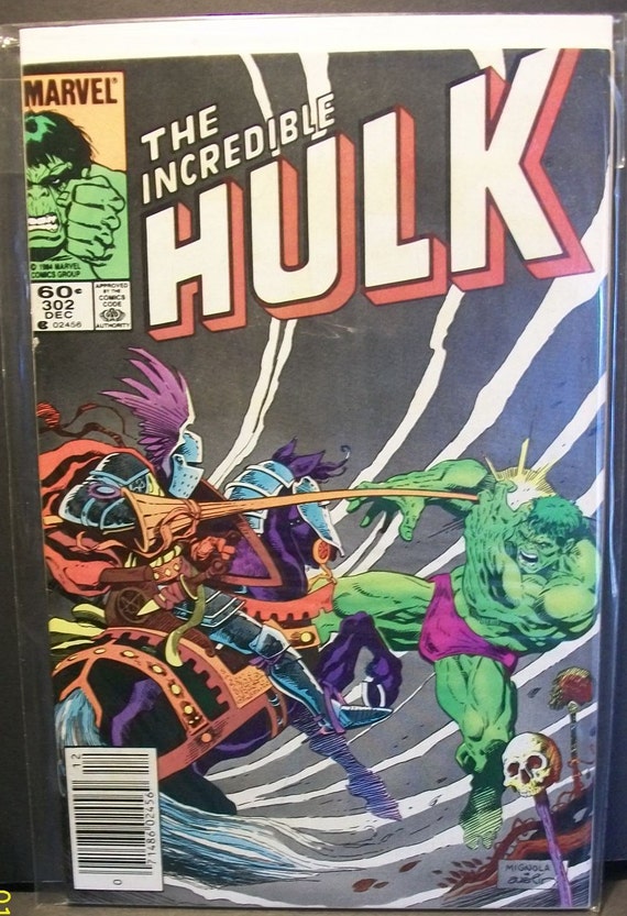 Incredible Hulk 302 Hulk In Exile Pt 3 Of 14 Vg Fine Unread Vintage Marvel Comic Book 1984 - 