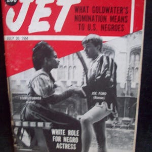Negro Juliet Actress Jet Magazine July 30,1964 Vintage African American Pocket Size Magazine Arts/Crafts Black History