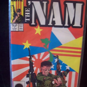 Vietnam War comic The Nam #7 Duong Kit Carson Scout  Vf-NM Cond    Vintage Marvel Comic Book 1987