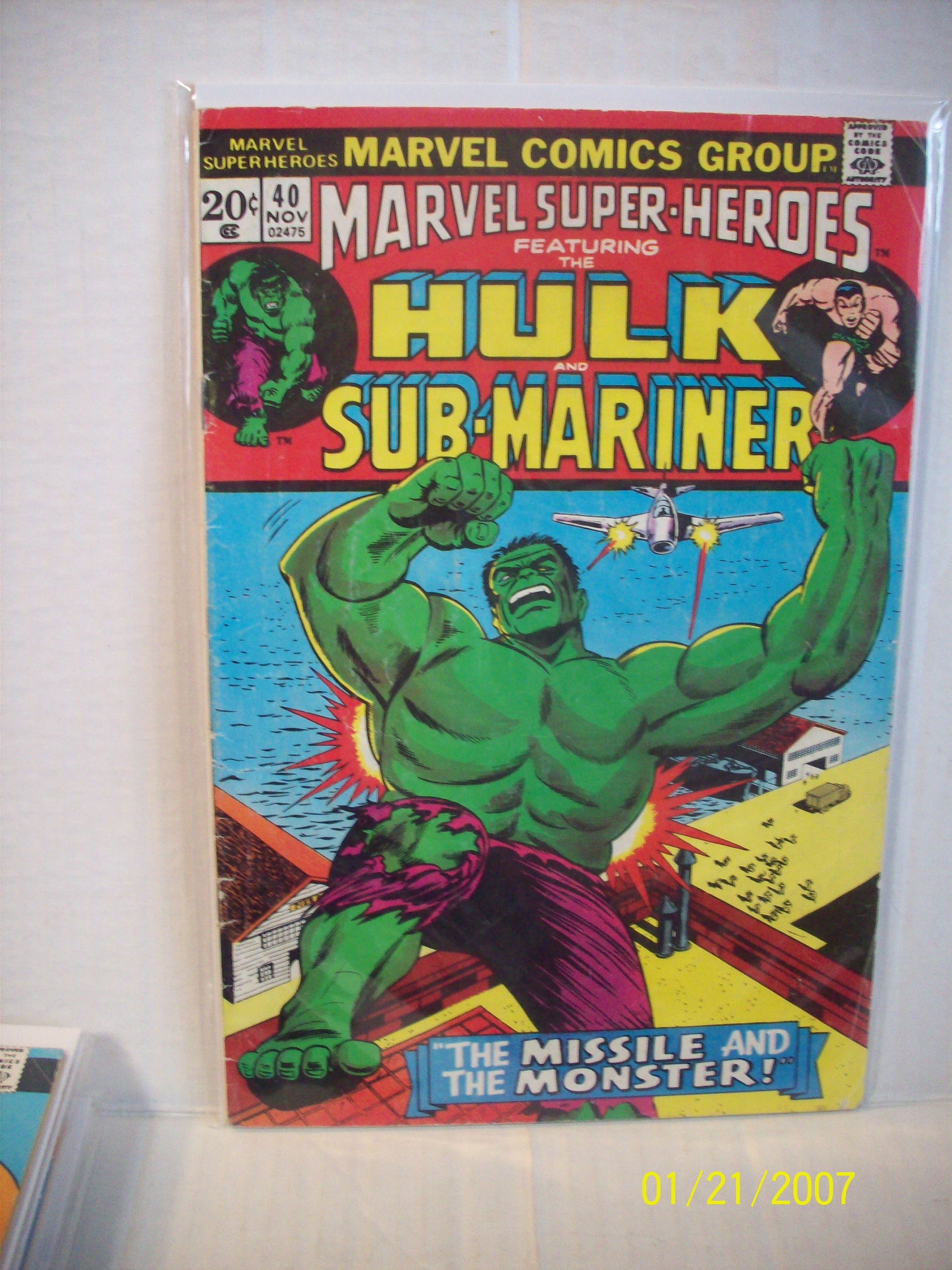Marvel super heroes featuring the hulk and submariner sale