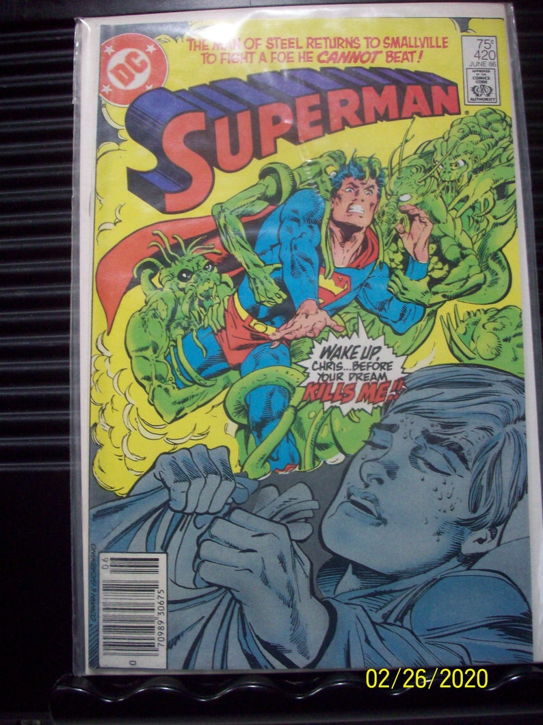 Superman #420 store Superman#39;s Dreams Invaded VF-NM O Strong Max 58% OFF Cond